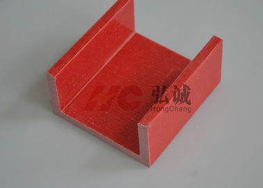Les formes structurelles rouges 180 de profilé en u/fibre de verre seconde la résistance d'arc élevée